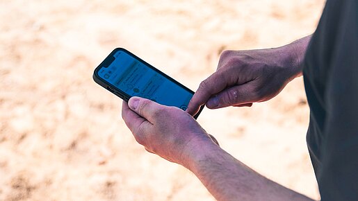 Mobile Datenerfassung mit einer Dataflor App auf dem Smartphone