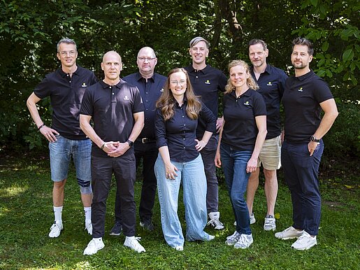 Teamfoto des Vertriebsteams Dataflor