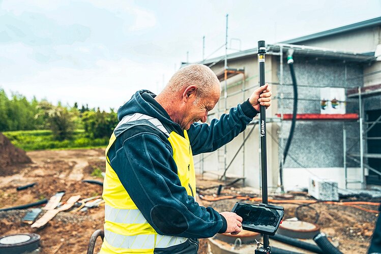 MEASURE now PRO Roverstab GNSS-Roverstab MEASURE now PRO für präzise Vermessung