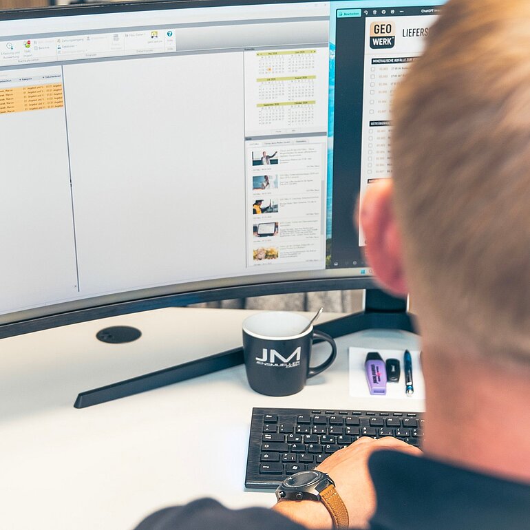Digitale Projekt- und Abrechnungsdaten bei der Bearbeitung eines Bauprojekts