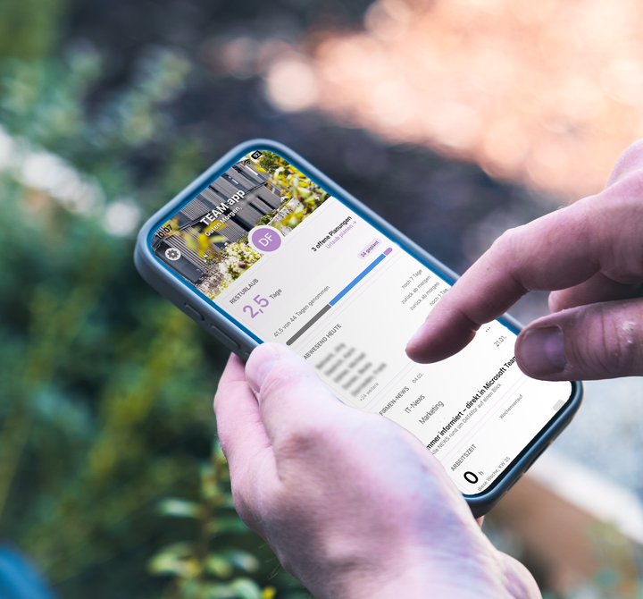 Einsatzplanung und Mitarbeiterinformationen in der TEAM app