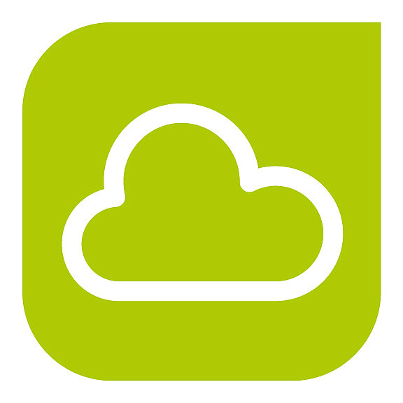 Cloud-Symbol für die zentrale Plattform myDataflor
