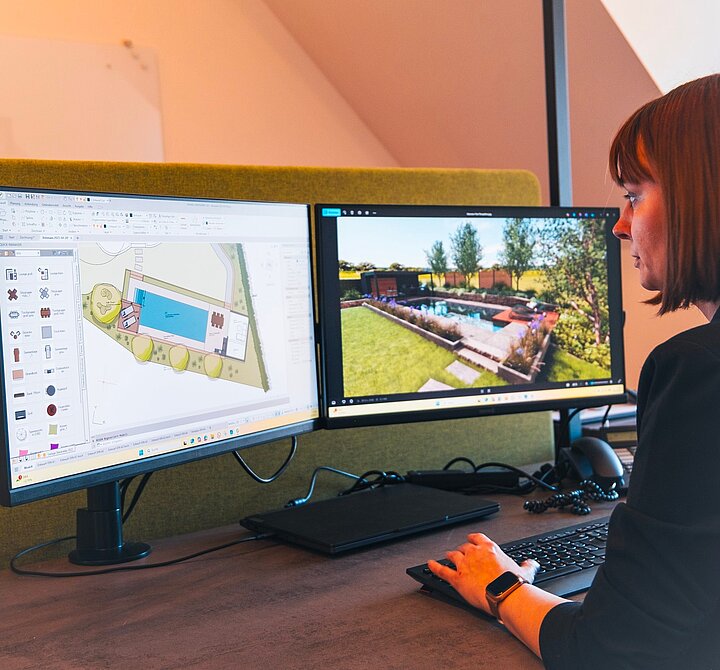 3D-Planung und Visualisierung eines Pools mit LANDSKETCH pool