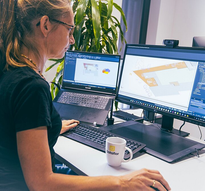 CAD-Planung mit LANDXPERT web innerhalb von myDataflor