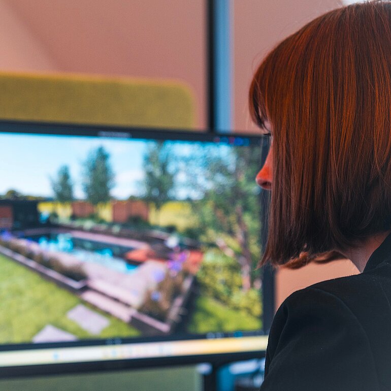 3D-Visualisierung einer Gartenplanung mit LANDSKETCH